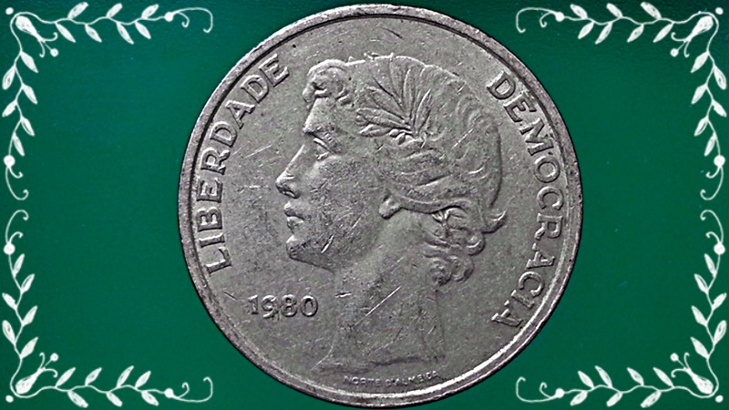 เหรียญ เงินตรา ประเทศ โปรตุเกส Escudos 1980