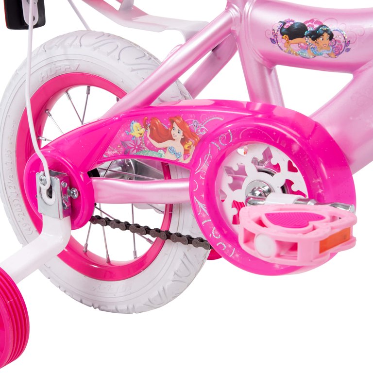 รถจักรยาน Disney Princess Girls' 12" Bike with Doll Carrier by Huffy