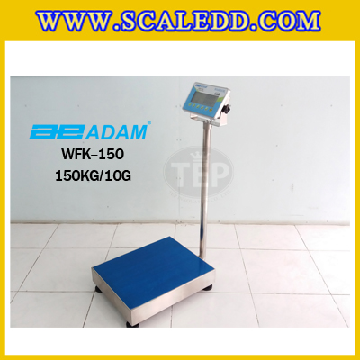 เครื่องชั่งกันน้ำ150กิโลกรัม เครื่องชั่งดิจิตอล150kg เครื่องชั่งตั้งพื้น15กิโลกรัม ความละเอียด10g Waterproof Digital Scale 150kg/10g ADAM WFK-150