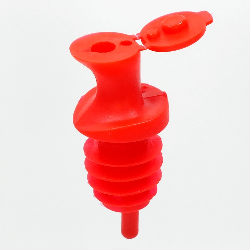 พัวเรอร์พลาสติก แบบมีที่ปิด คละสี ( จุกเหล้า ) Pourer