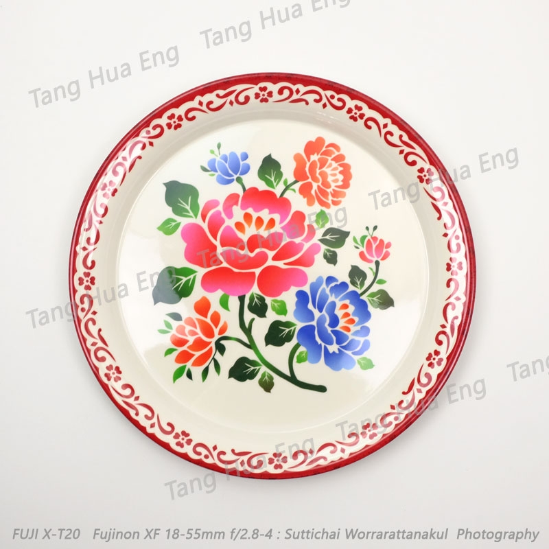 ถาดกลมเมลามิน T9001-15.75 ขนาด 15.75 นิ้ว โกลด์เด้น ฮอร์ส