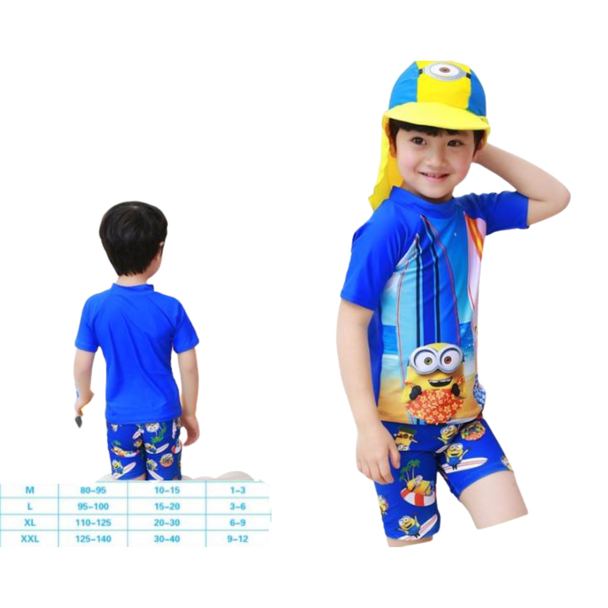 **พร้อมส่ง ชุดว่ายน้ำ เด็กชาย เซ็ตว่ายน้ำ สำหรับเด็ก 3-10 ขวบ