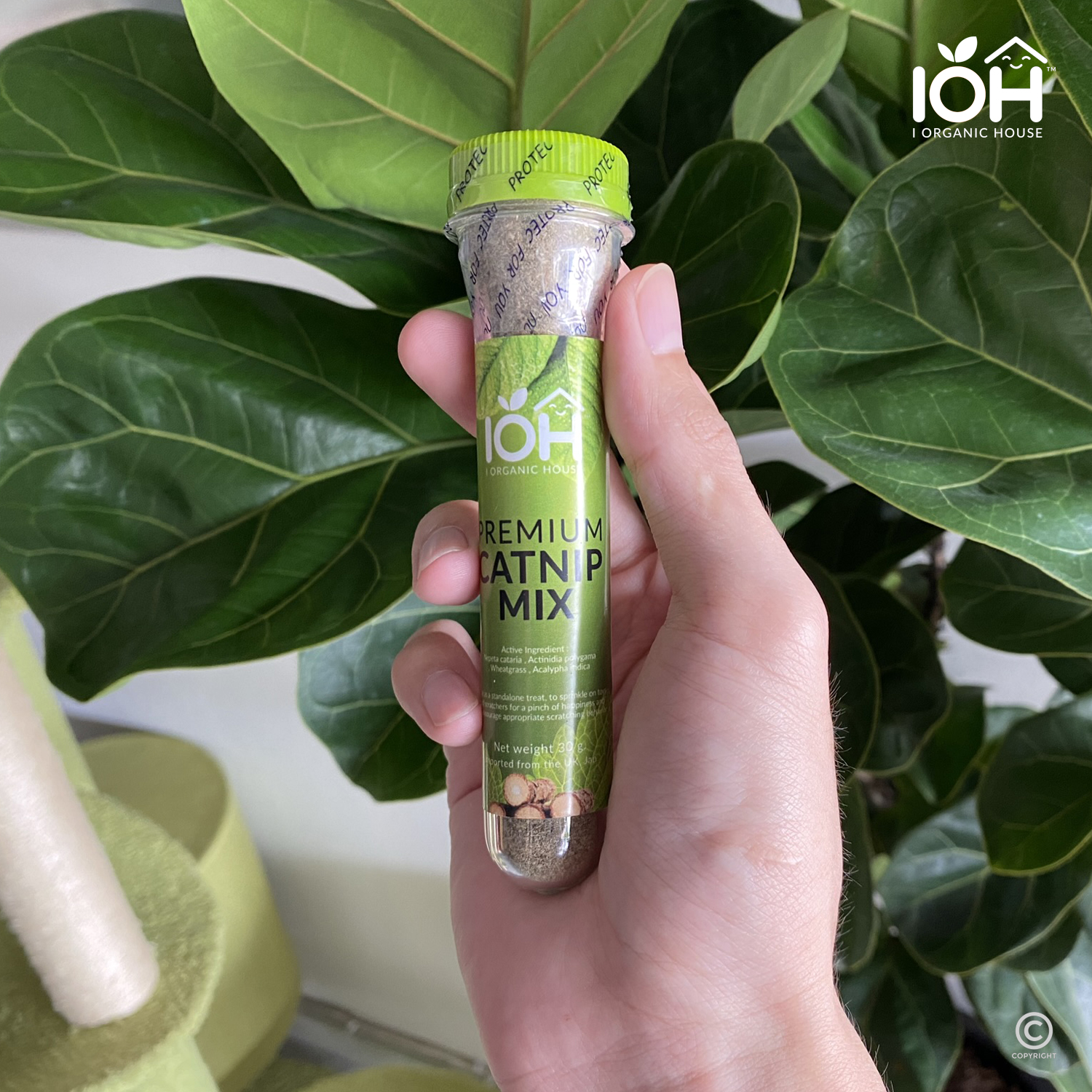 IOH Premium CATNIP MIX - 100% Naturals แคทนิป กัญชาแมว สมุนไพรสำหรับแมว