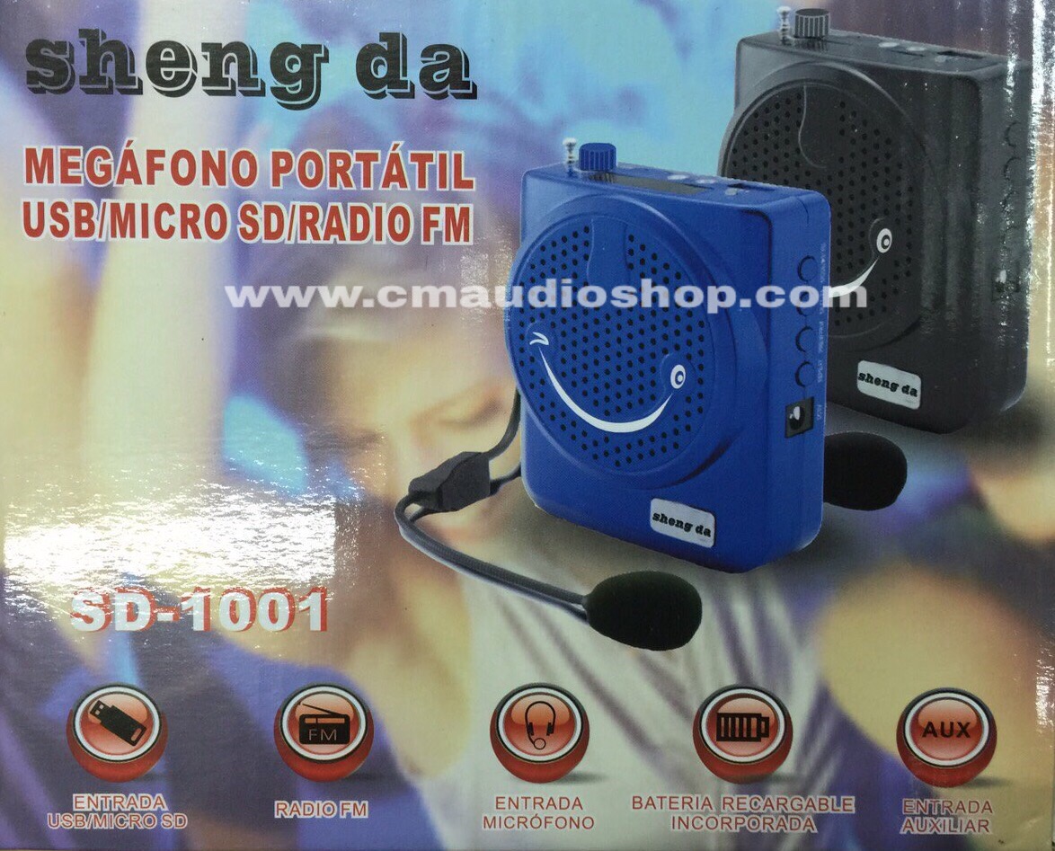 ไมค์-ลำโพงคาดเอว SD-1001 (USB)
