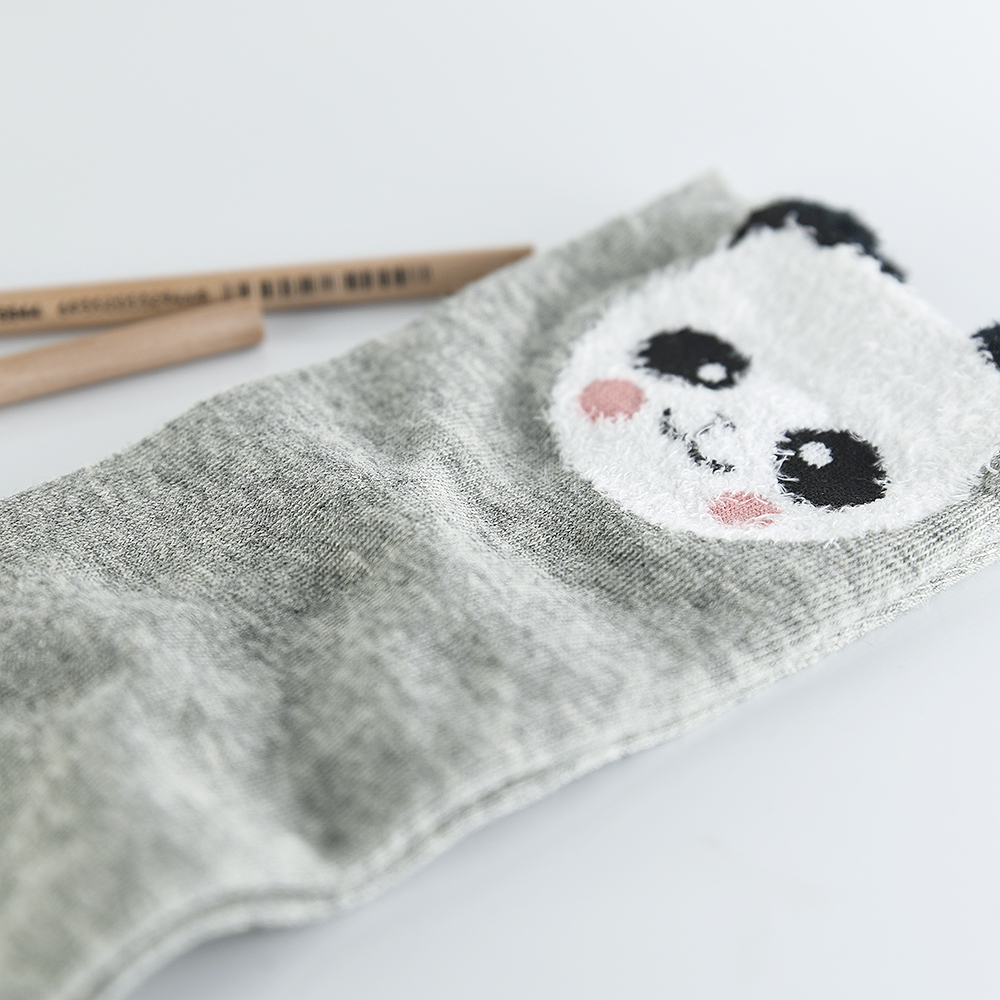 F- ถุงเท้ายาว ถุงน่องเด็ก ลายหน้าสัตว์