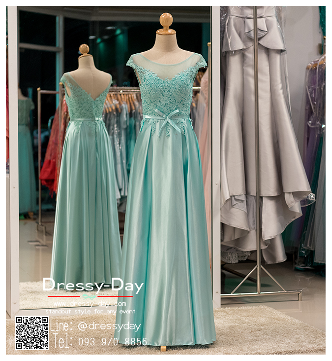รหัส ชุดราตรี : PF148 ชุดราตรียาวสวยๆ แขนล้ำ ชุดไปงานแต่งสีเขียวมิ้นตกแต่งลูกไม้งานสวย ชุดเพื่อนเจ้าสาวประดับโบว์ช่วงเอว คนอ้วนใส่ก็สวยปังมากค่ะ ใส่ไปงานแต่งงานกลางคืน งานเลี้ยง ชุดพิธีกร ชุดเพื่อนเจ้าสาว งานกาล่าดินเนอร์ งานเดินพรหมแดง ใส่ออกงานไหนก็สวย