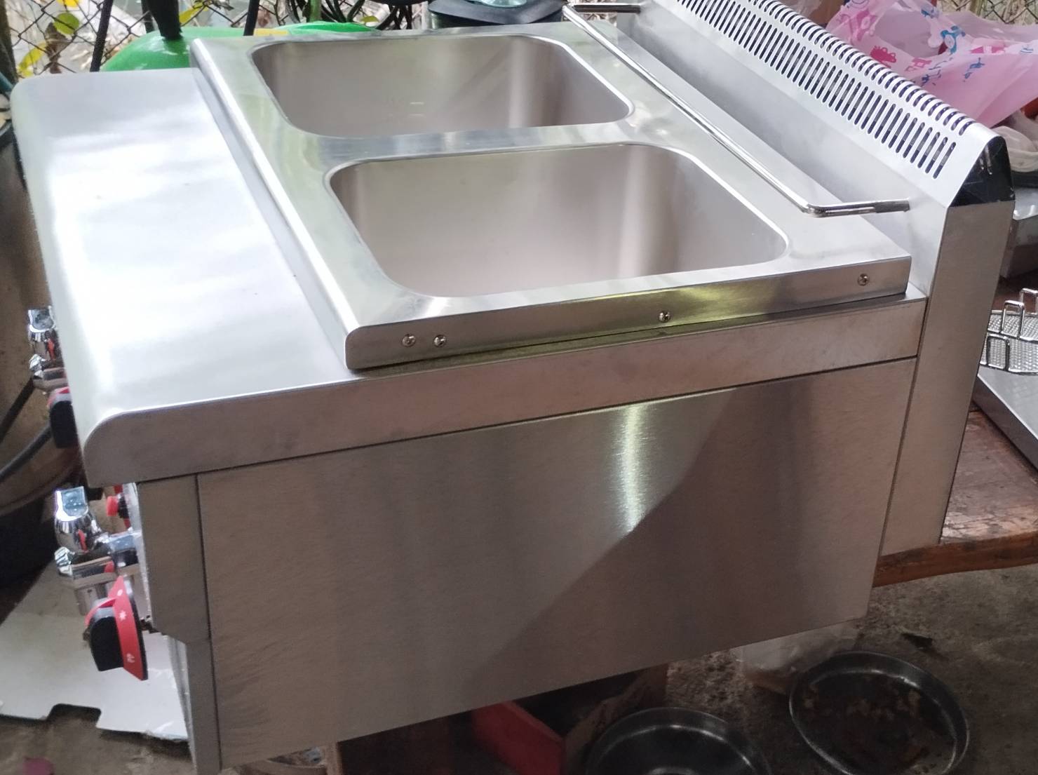 เตาทอดแก๊ส 2 อ่าง (แบบตั้งเคาน์เตอร์) 055-SBC-NT-608