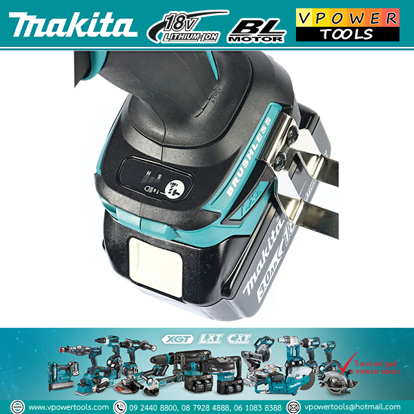 Makita DTW1002JX3 บล็อกไร้สาย 18 โวลต์ 1/2" แรงบิด 1000N.m. มอเตอร์ BL พร้อมสายสะพาย (ครบชุด)