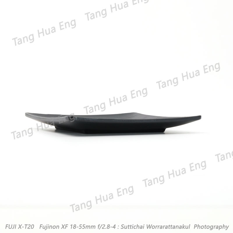 จานสี่เหลี่ยม 8.5 นิ้ว เมลามีน สีดำ P3206-8.5 Jade-line