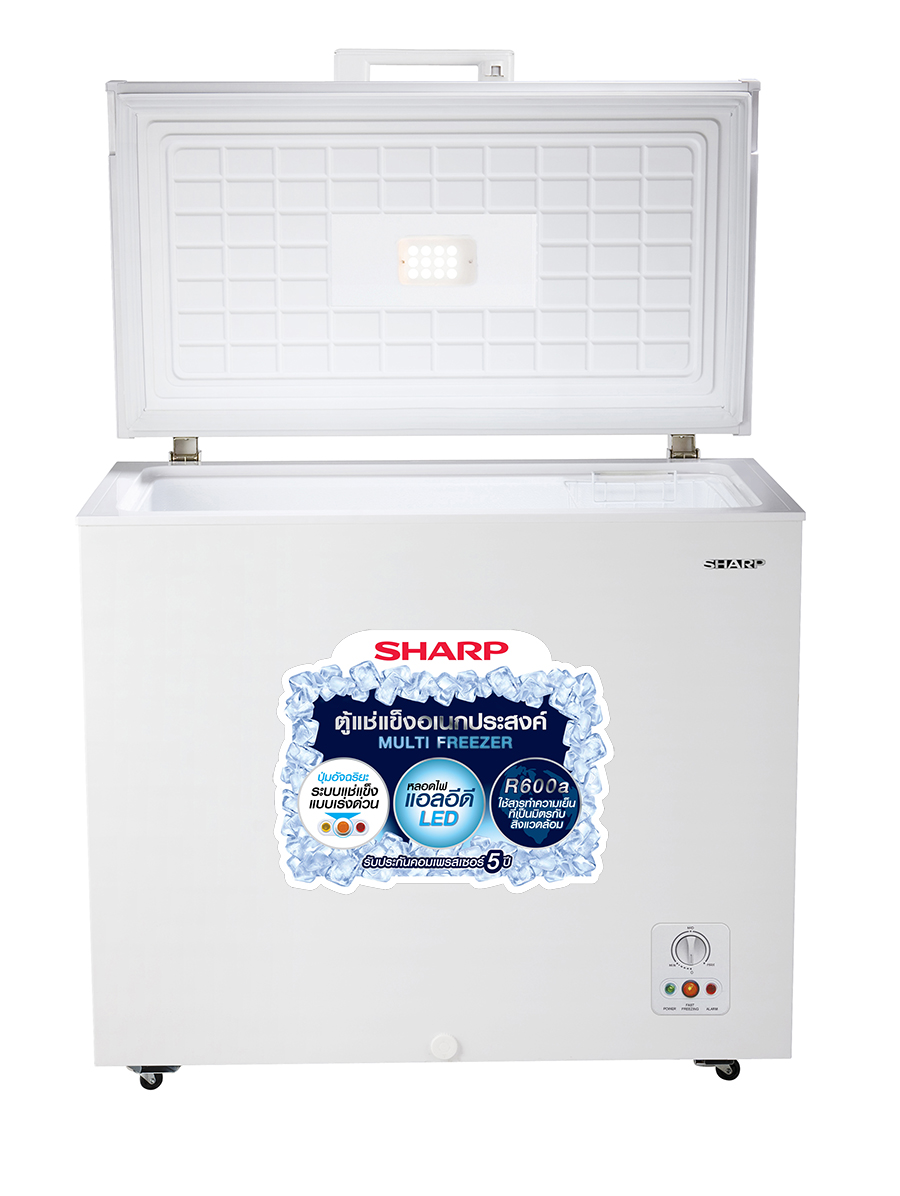 Sharp ตู้แช่แข็งแบบฝาทึบขนาด 7.2 คิวรุ่น SJ-C205TH - White สีขาว
