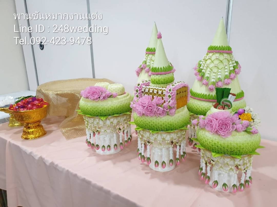 รับจัดขบวนขันหมาก ชุดพานขันหมากเอก-โท