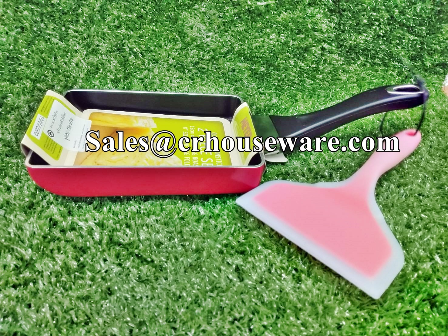 กระทะทำไข่ม้วน พร่อมตะหลิวซิลิโคน รหัส 008-MEYER-093