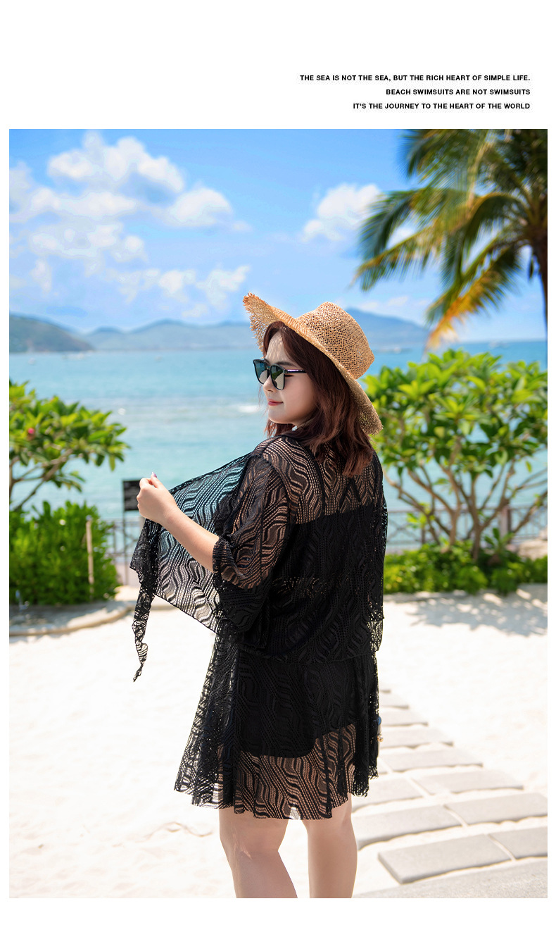 ชุดว่ายน้ำคนอ้วน7xl เซต 2 ชิ้น ชุดรอบอก 43-50 คัพ C++รอบเอว40-46สะโพก46-52 นิ้วค่ะ ชุดยาว 38 เสื้อคลุมต้วนอก อก50นิ้วค่ะ ผ้าดีงานสวย คุ้มราคามากๆค่ะ