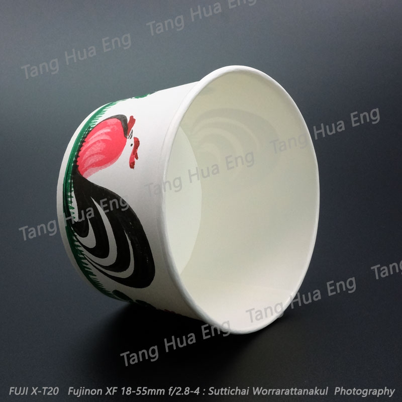 ชามกระดาษฟู้ดส์เกรด พิมพ์ลายไก่ 850 มล. PL003/SCG ( 50 ใบ )