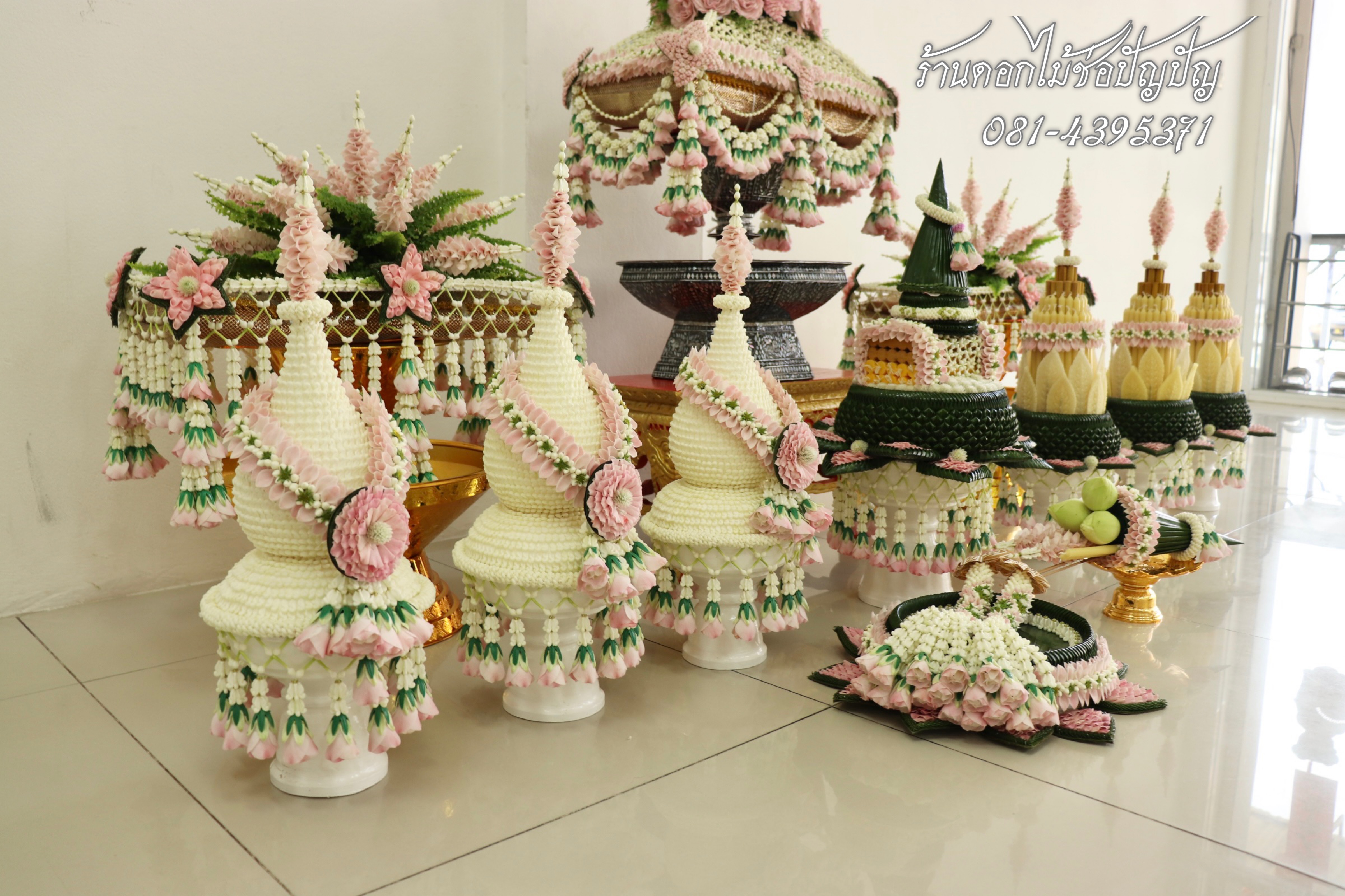ชุดเครื่องบวชดอกไม้สด (ชุด AA2)