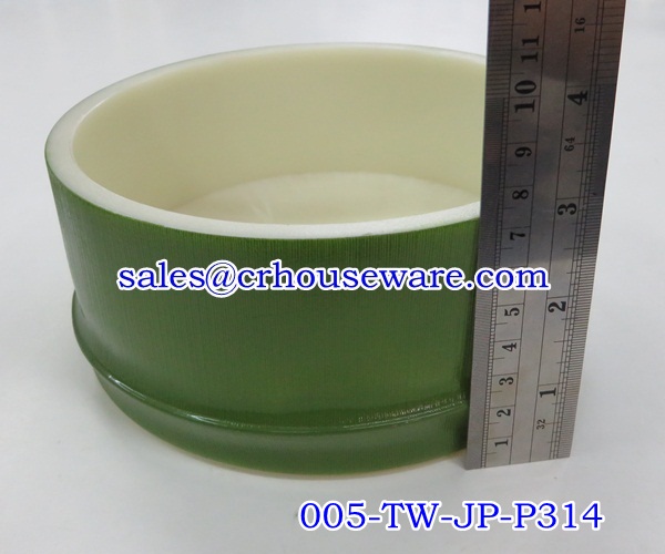 ชามใส่อาหารพลาสติกทรงไม้ไผ่ญี่ปุ่น JAPANESE BOWL 005-TW-JP-P314