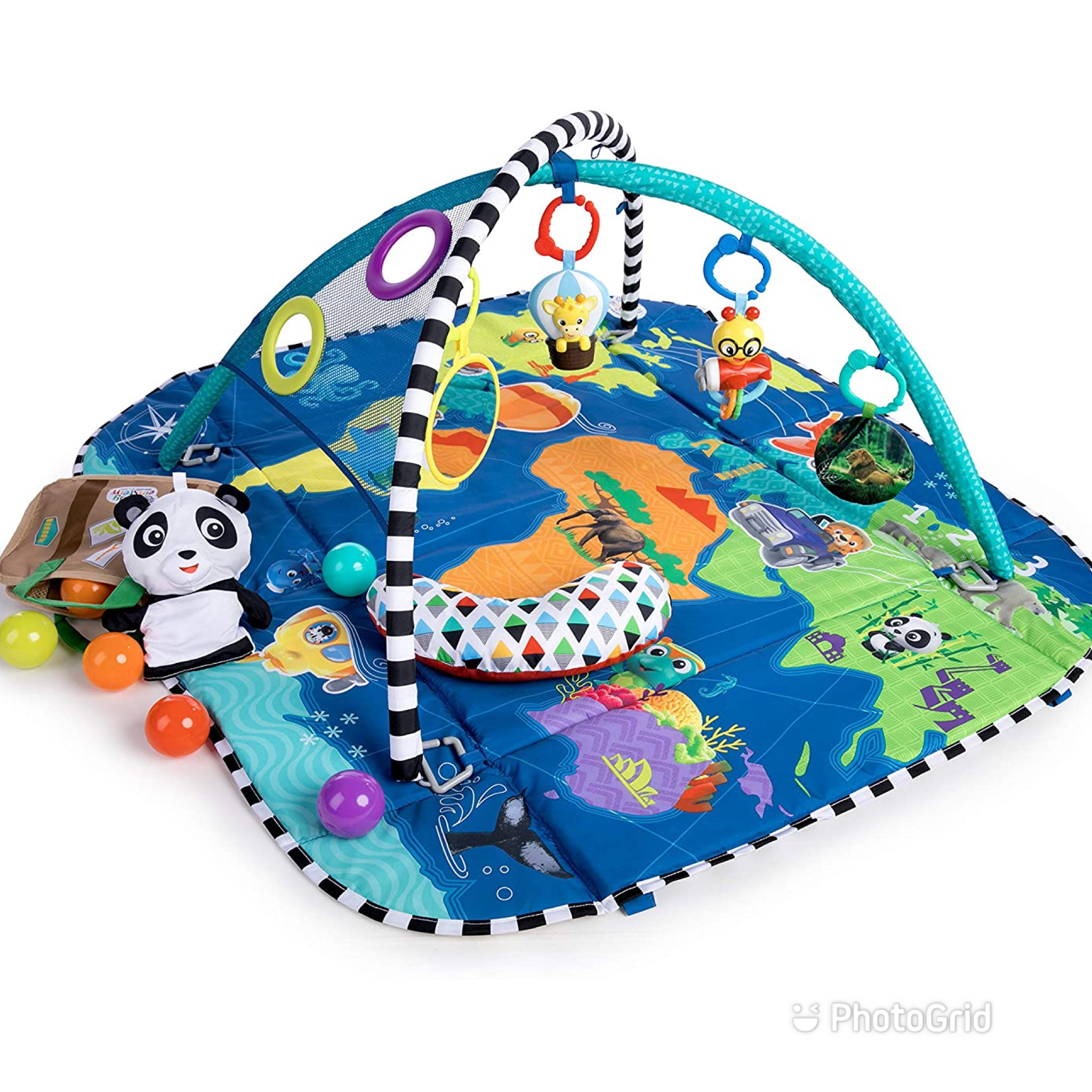 แผ่นรองนอนขนาดใหญ่ Baby Einstein 5-in-1 Journey of Discovery Activity Gym and Play Mat