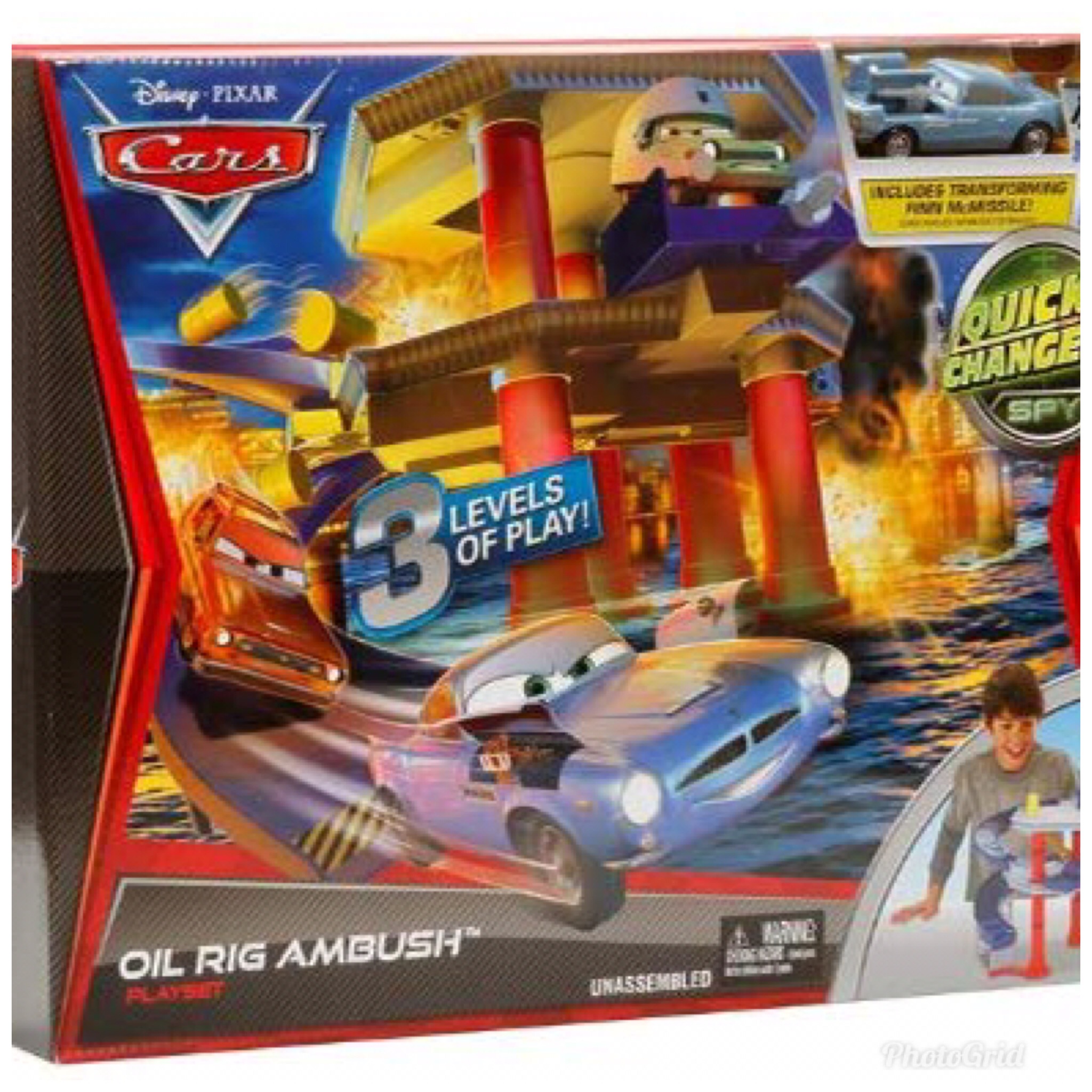 Cars Quick Changers Oil Rig Ambush Playset