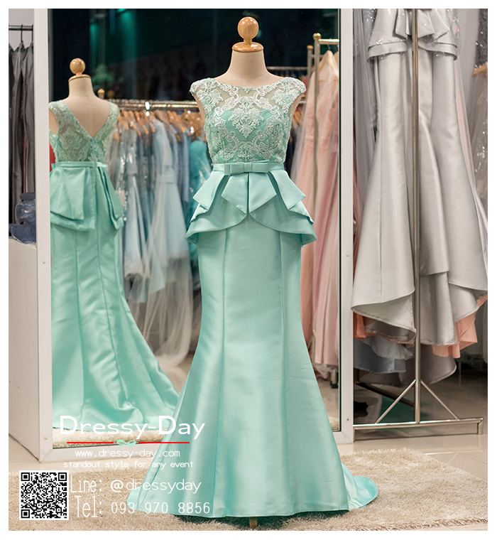 รหัส ชุดราตรี :PF050 ชุดแซก ชุดราตรียาว หรู สีแดง ผ้าไหม เหมาะสำหรับงานแต่งงาน งานกลางคืน กาล่าดินเนอร์