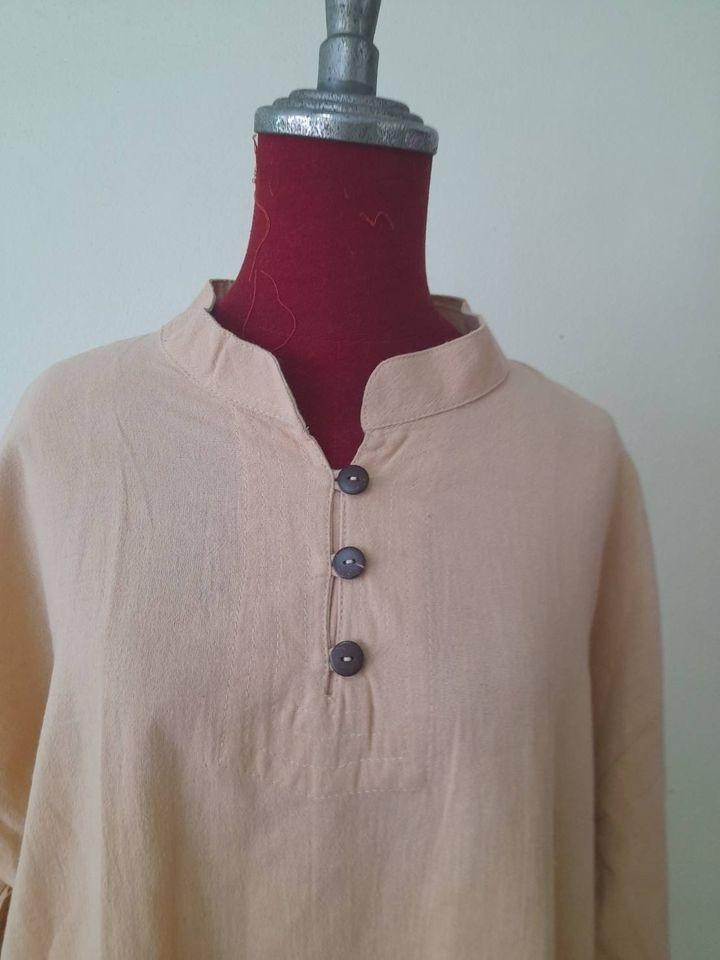 SIVAREE เสื้อผ้าฝ้ายรักษ์โลกไซค์ใหญ่ ดำ,น้ำตาล,เยื้อไม้,ชมภู่,เขียว XXL,XXX