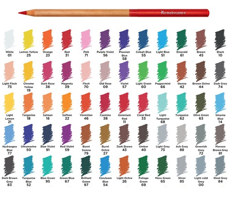 ชุดสีไม้ Renaissance 48สี