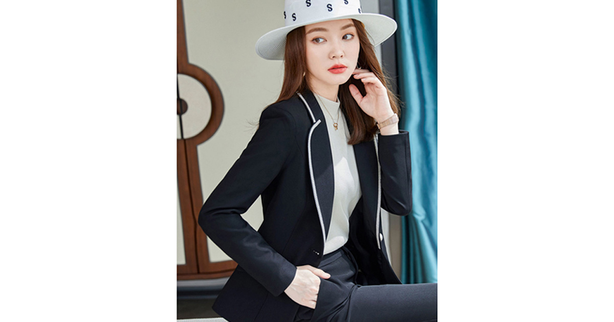 สินค้าพรีออเดอร์ เสื้อสูทแฟชั่นสวยหรูสไตล์เกาหลีดูดี มี2สี PO-SUIT-033
