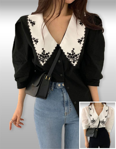 เสื้อแฟชั่นแบบสวยหวานมี2สี รหัส 2402