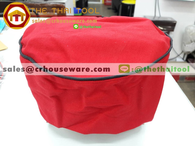 หมวกเชฟ Hat Chef สีแดง ขอบดำ 044-PKP-36