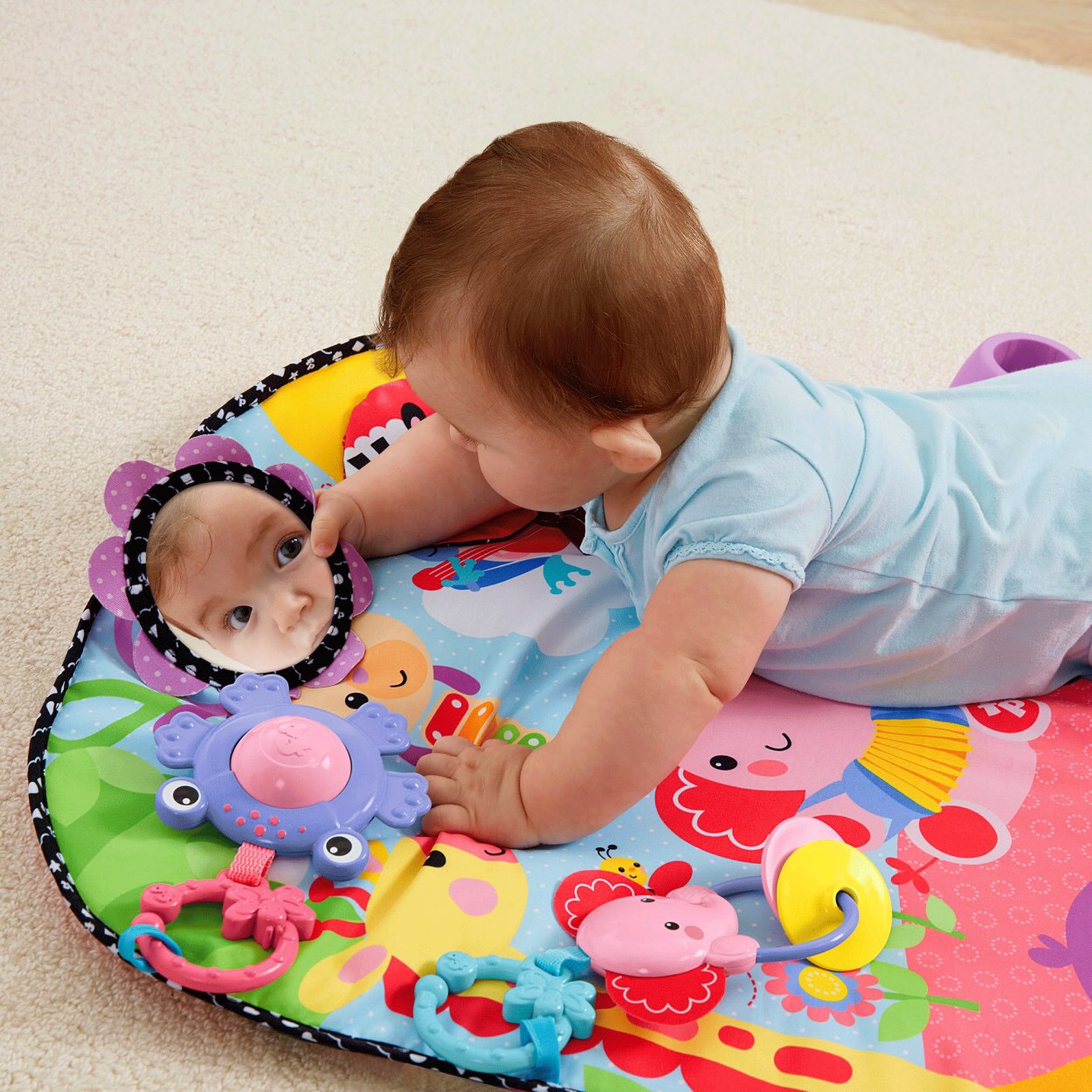 แผ่นรองนอนเพลย์ยิม Fisher-Price Kick and Play Piano Gym