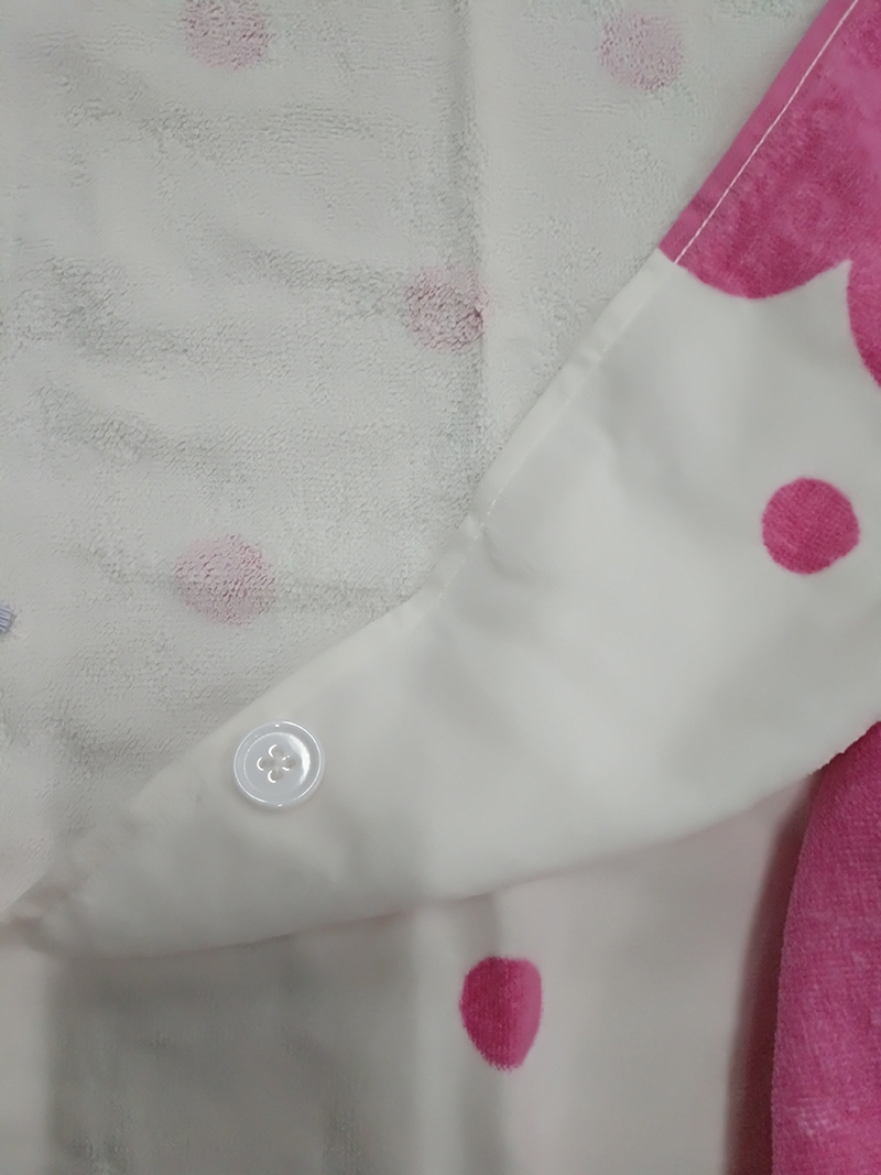 ผ้าคลุมว่ายน้ำ เรียนว่ายน้ำ แบบผ้าขนหนู สวมหัว ลายเด็กหญิง**พร้อมส่ง