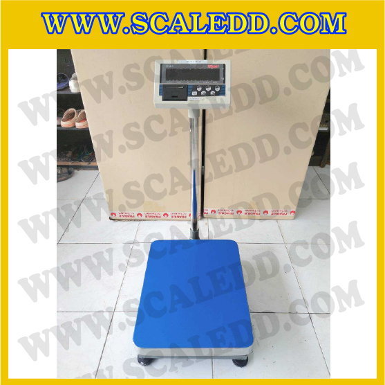 เครื่องชั่งน้ำหนักดิจิตอล พร้อมปริ้นเตอร์ในตัว พิกัด100kg ค่าละเอียด 10g ยี่ห้อ TIGER รุ่น TI-04P ขนาดแท่น 40x50cm. เครื่องชั่งแบบ Build in Printer