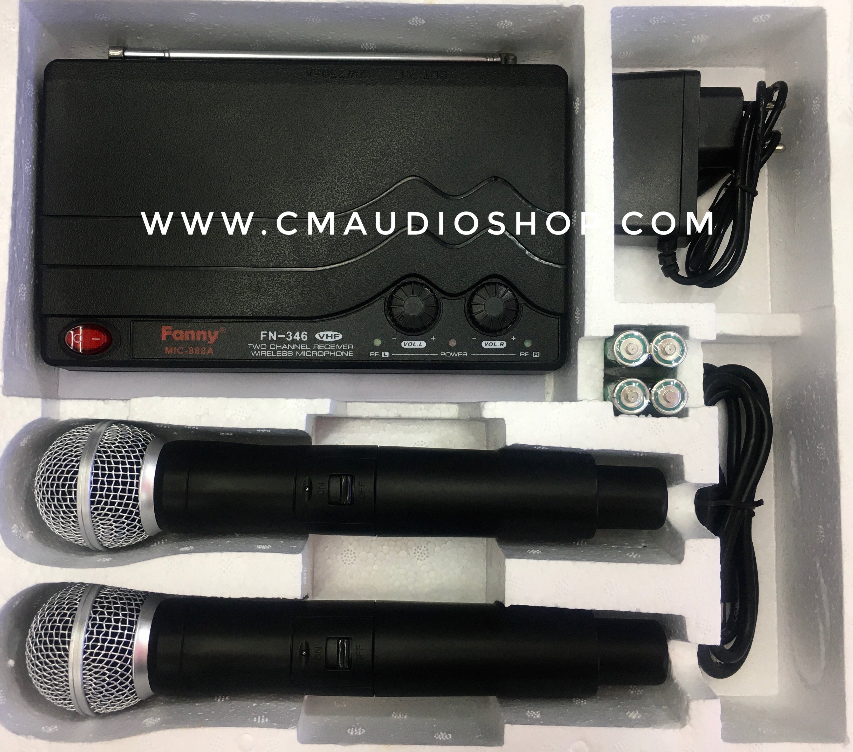 ไมโครโฟนไร้สาย ยี่ห้อ Fanny รุ่น FN-346 (VHF)