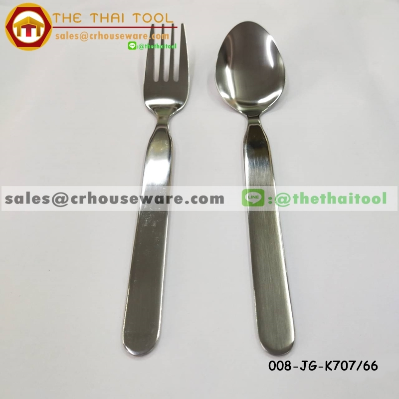 ช้อนส้อมดินเนอร์หนา จากัวร์ ลายอิสซาเบล หนา 2 มม. (1โหล/12คู่)