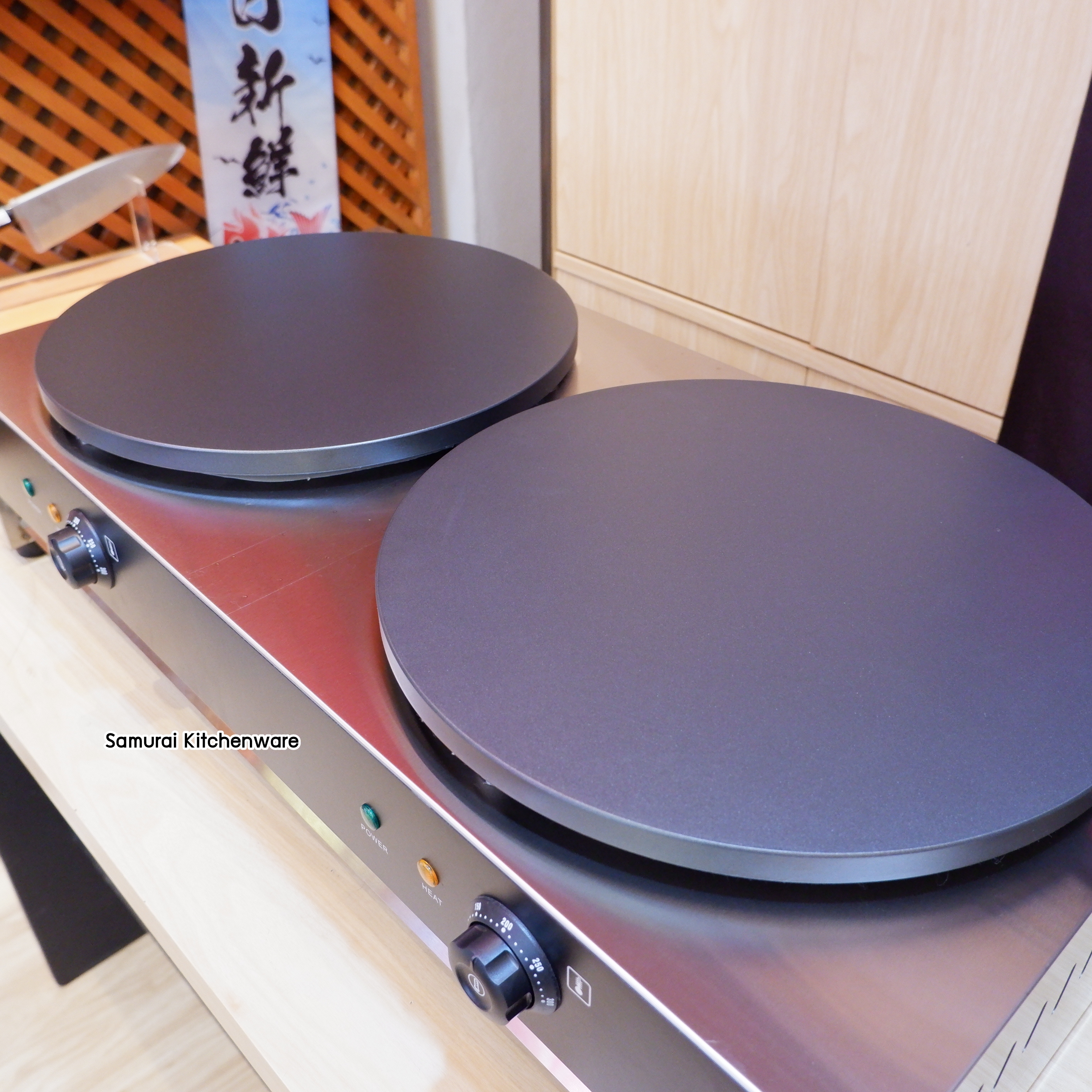 เตาเครปไฟฟ้า หัวเตาคู่ (16 นิ้ว)