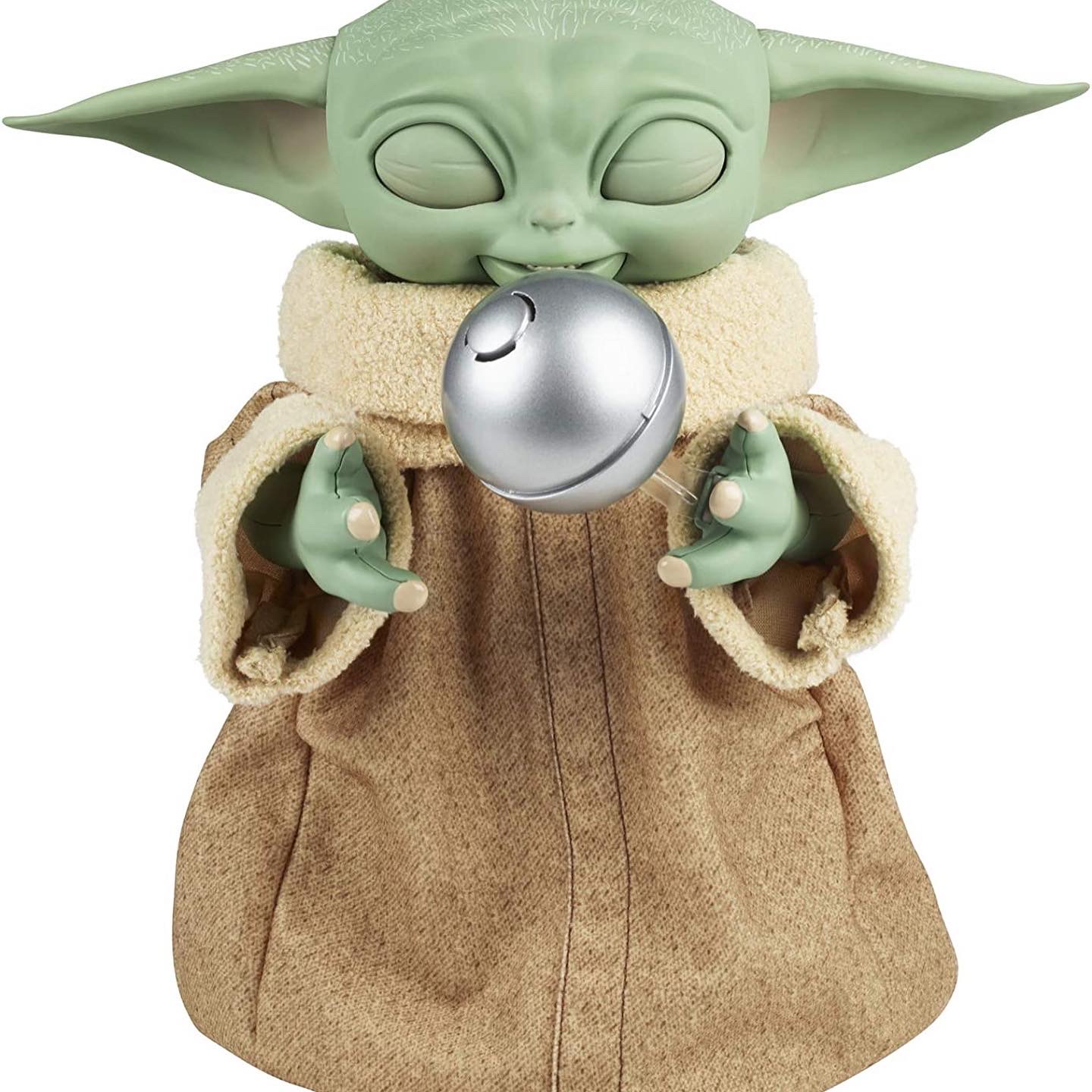 Hasbro Star Wars The Mandalorian Galactic Snackin’ Grogu Baby Yoda The Child Animatronic Edition Toy Figure