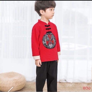 ชุดจีน ผู้ชาย แขนสั้น