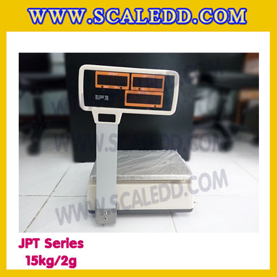 เครื่องชั่งดิจิตอล15กิโลกรัม เครื่องชั่งดิจิตอล15kg เครื่องชั่งคำนวณราคา เครื่องชั่งคิดเงินพร้อมปริ้นเตอร์ในตัว พิกัด 15kg ความละเอียด 2g ยี่ห้อ JADEVER รุ่น JPT (ผ่านตรวจรับรองจากสำนักงานกลางชั่งตวงวัด)