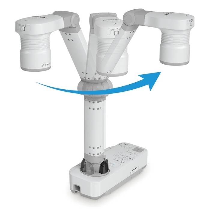 EPSON ELPDC21 Full HD Visualizer เครื่องฉายภาพ 3 มิติ พกพา ความละเอียด 2 ล้าน จับภาพถึง A3 อุปกรณ์รองรับ กล้องจุลทรรศน์