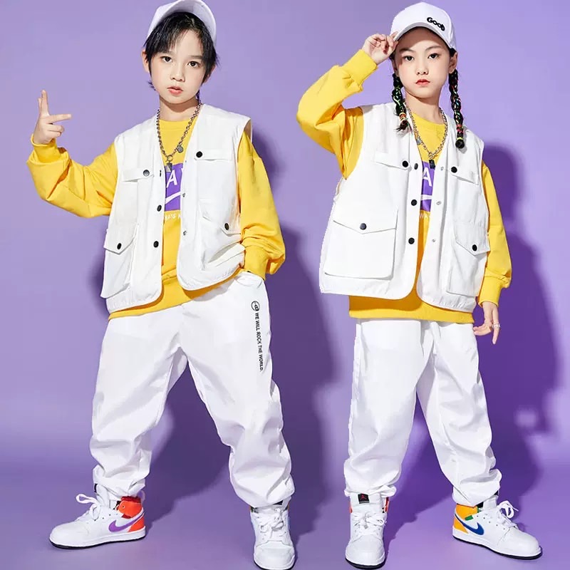 ชุดเต้น ฮิปฮอป สีแดง ลายอักษร XOXO / ชุดผู้หญิง สีขาว-แดง