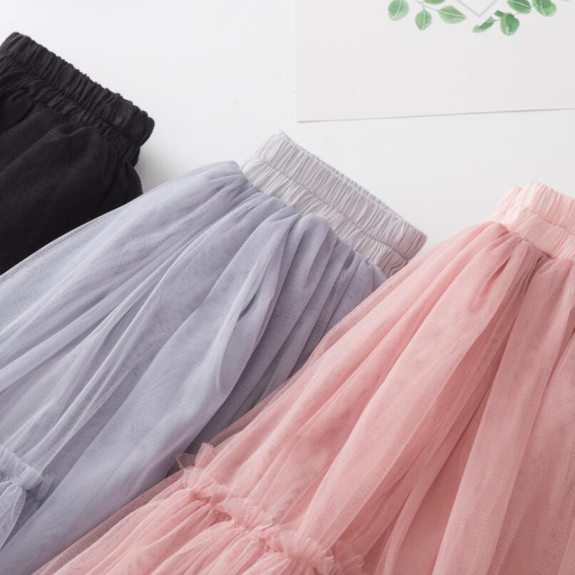 พร้อมส่ง กระโปรงเด็ก กระโปรงยาว ระบายชาย