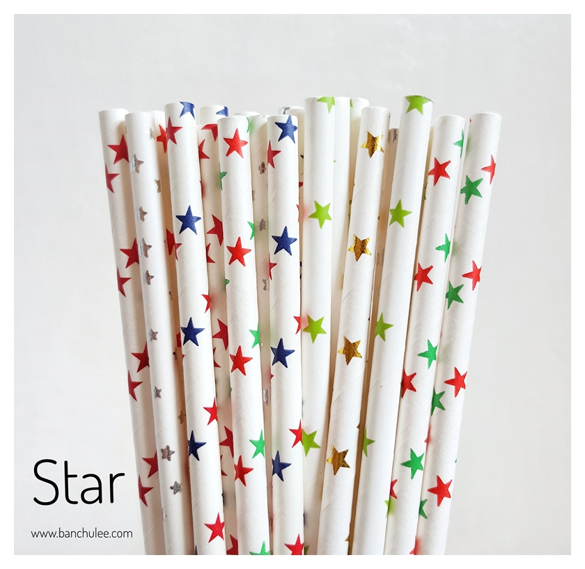 Collection Paper Straws หลอดกระดาษ ใช้สำหรับดื่มน้ำ