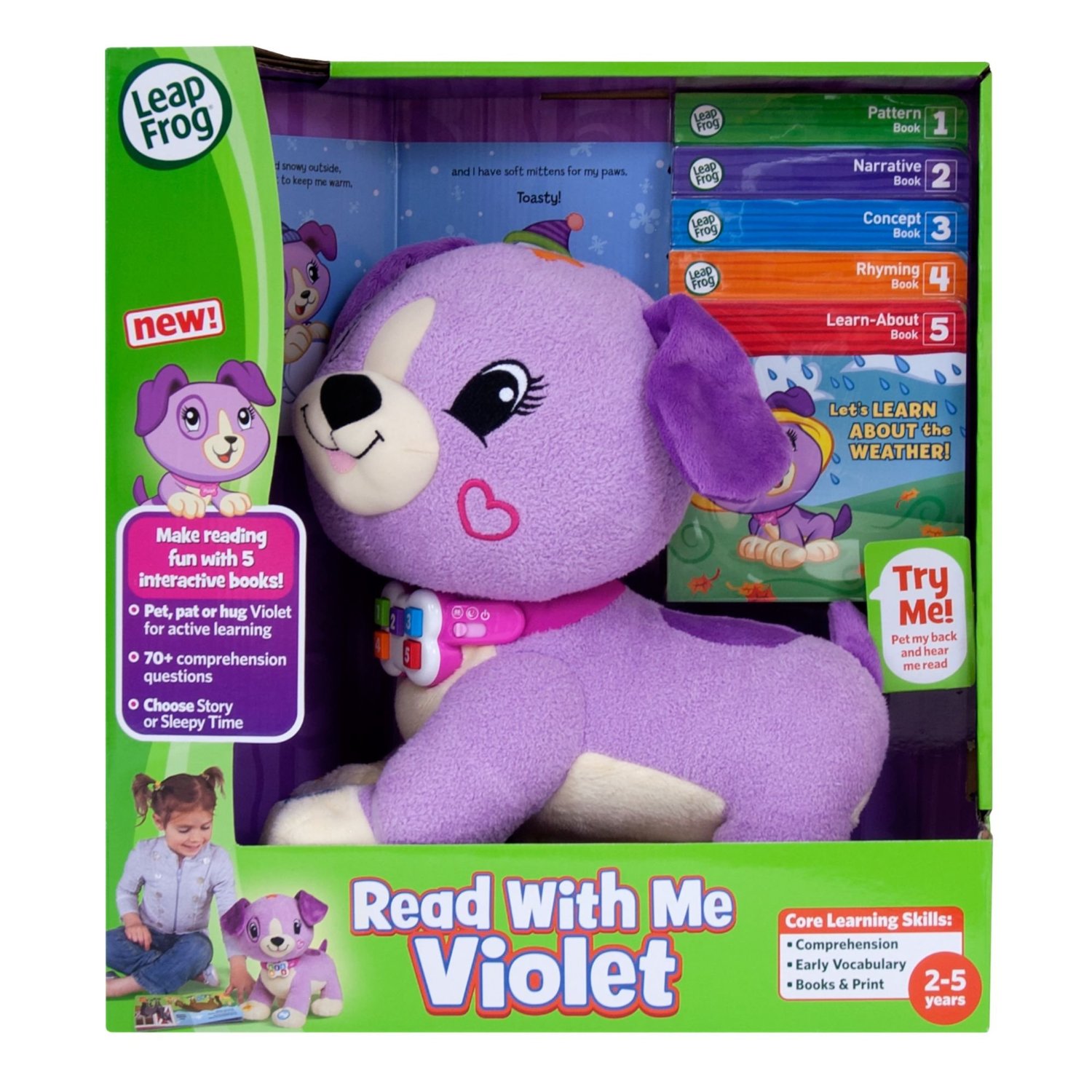 น้องหมาอ่านหนังสือ Leapfrog Read With Me Violet