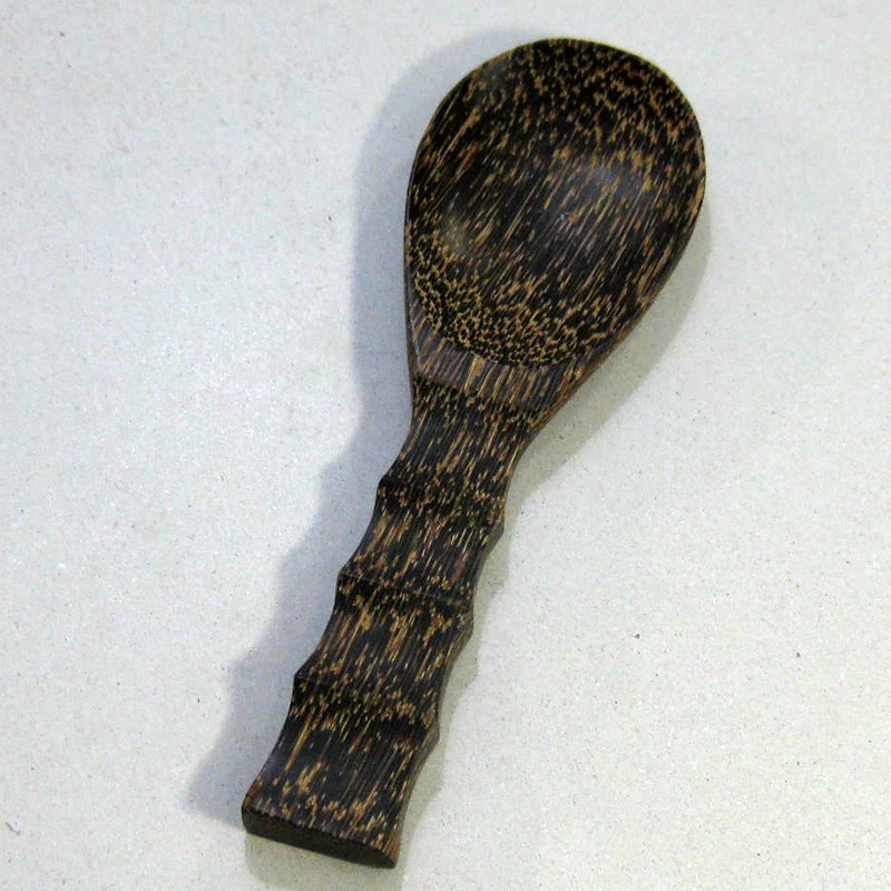 ทัพพีตักข้าวไม้ตาลด้ามหยัก # 403