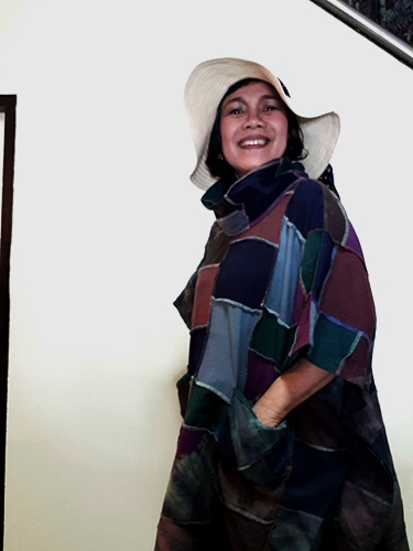 SIVA เสื้อผ้าฝ้ายต่อ คอตั้ง แขนค้างคาวแบบ A (ราคารวมค่าขนส่ง) ฟรีไซส์