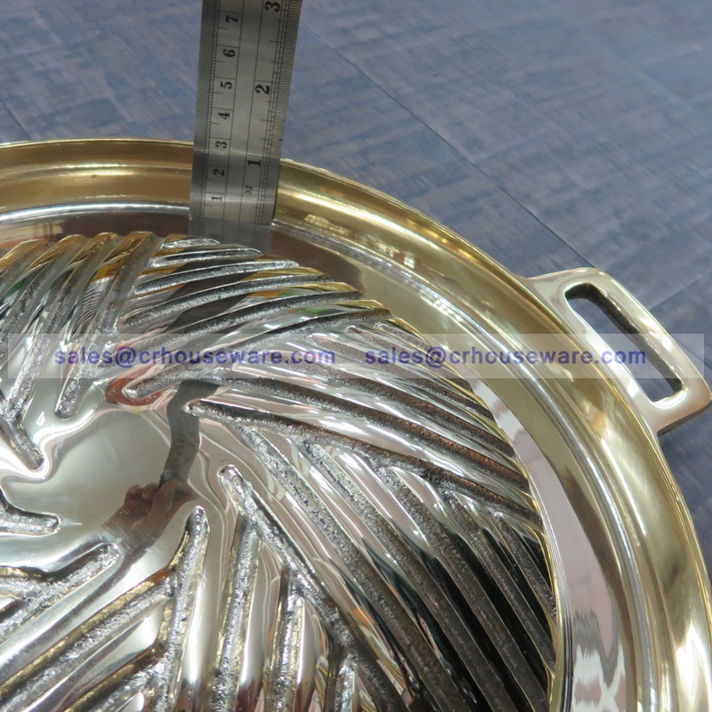 แผ่นย่างทองเหลืองแท้ แบบรูตัน ทรงBBQ รหัส 006-TH-BBQ-27 烧烤炉盘/锅,សាច់អាំងសាច់អាំងចាន / សមុទ្រ Pan,BBQ Grill tấm / chảo,BBQ Grill pinggan / pan,BBQ Grill plate/pan,Korean bbq grill pan