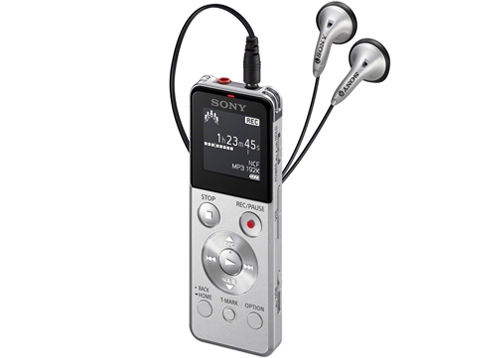 Sony เครื่องบันทึกเสียงระบบดิจิตอล UXSeries 4GB รุ่น ICD-UX543 สีเงิน