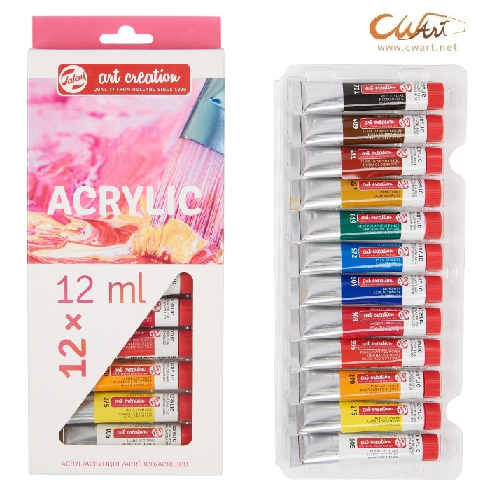 ชุดสีอะคริลิค Art Creation 12ml, 12สี