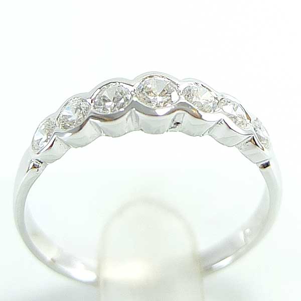 แหวนเงินแท้ราคาถูกชุบทองคำขาว เพชรCZแท้ 0.36 กะรัต งานประณีตสวยงาม สั่งผลิตค่ะ