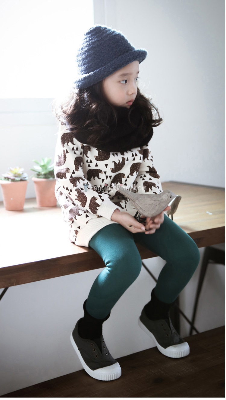 กางเกงผ้าฝ้ายบุขนกันหนาวเด็ก มีหลายสี