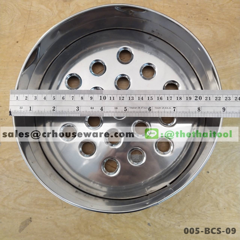 เข่งติ่มซำสเตนเลส (รุ่นผลิตในประเทศ) 9 นิ้ว,Dim Sum_changrai